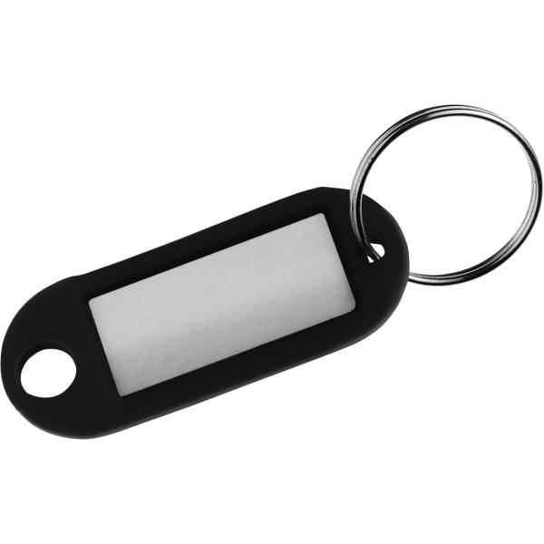 Schlüsselanhänger VE=100 Stück schwarz