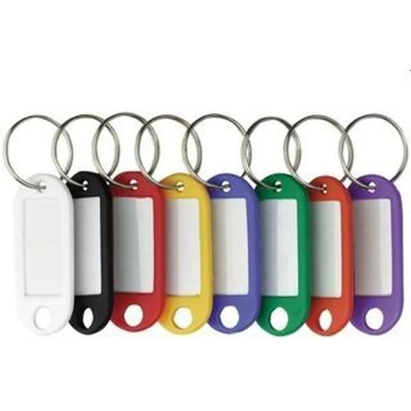 Schlüsselanhänger VE=10 Stück farbig sortiert