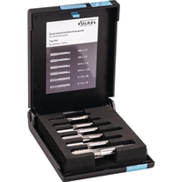 Gewindeschneidzeugsatz M6-M10/G1/4-G1/8 Zoll HSS-G 6-tlg.VÖLKEL Gewindeschneidzeugsatz M6-M10/G1/4-G1/8 Zoll HSS-G 6-tlg.VÖLKEL