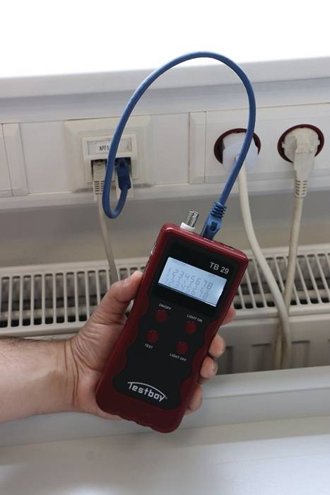Netzwerkverdrahtungstester 29 Prüfung v.Leitungen TESTBOY