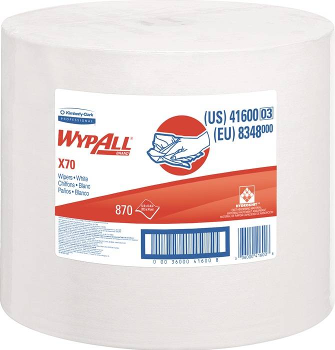 Reinigungstuch WypAll® X70 8348 L315xB310ca.mm weiß 1-lagig KIMBERLY-CLARK