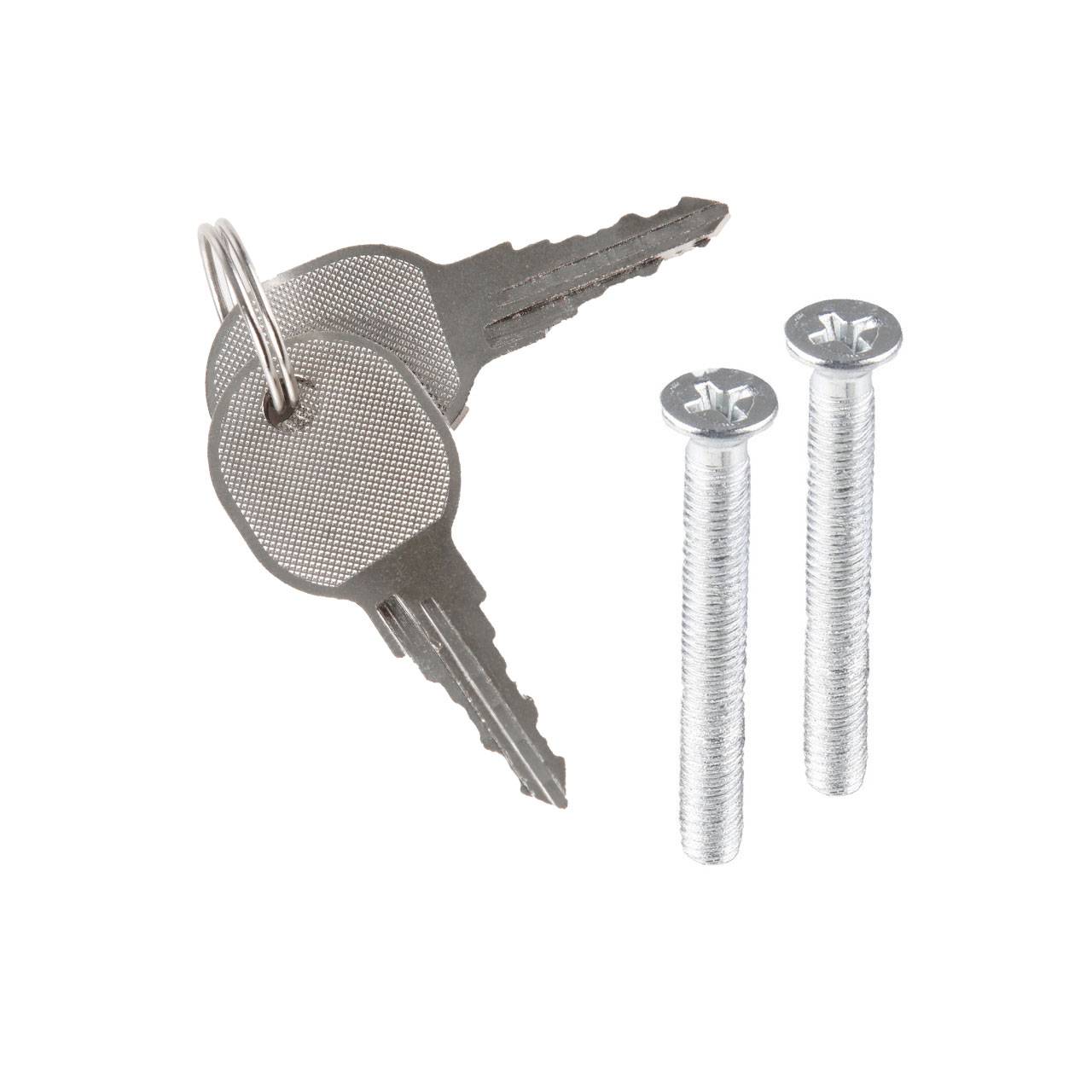 OLYMPIA FGS 100 Abschließbarer Fenstergriff mit 2 Schlüsseln, Silber