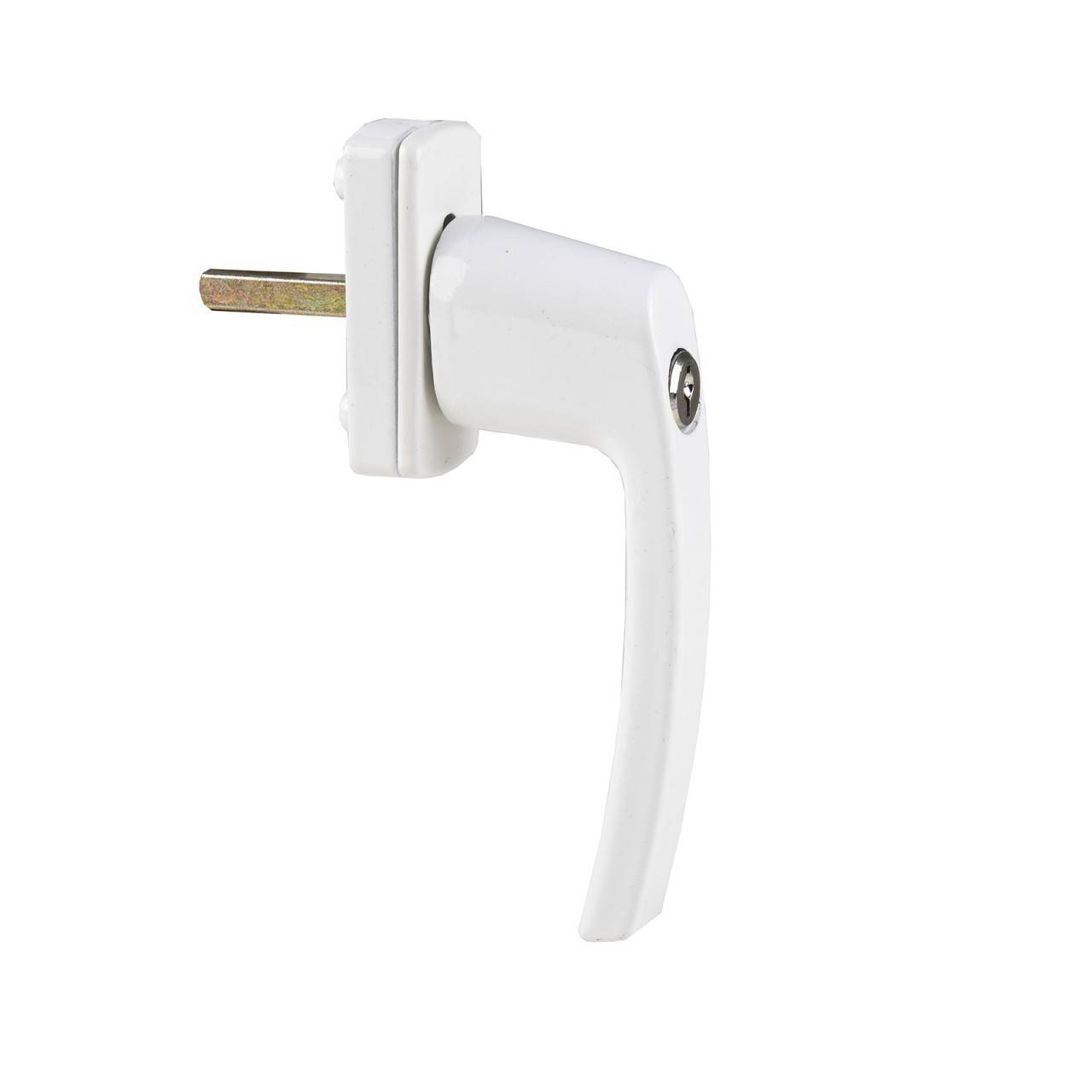 OLYMPIA FGS 100 Abschließbarer Fenstergriff mit 2 Schlüsseln, Silber