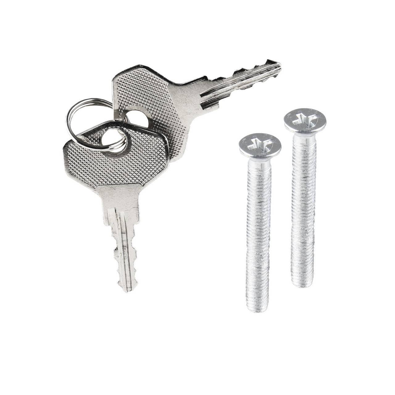 10 Stück Fenstergriffe abschließbar mit je 2 Schlüsseln silber FGS 100 OLYMPIA