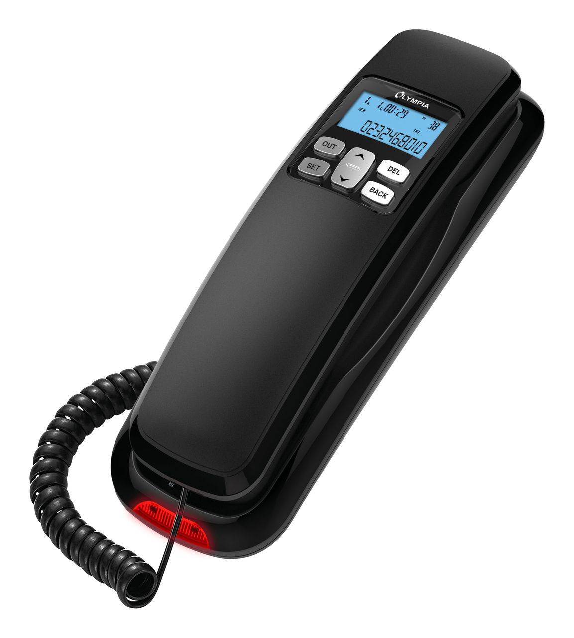 Olympia Senioren Großtastentelefon Extragroße Wahltasten LCD Wandmontage geeignet