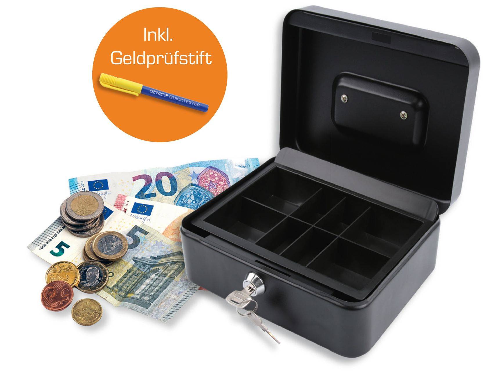 CB700 Plus Geldkassette mit beigelegtem Geldprüfstift