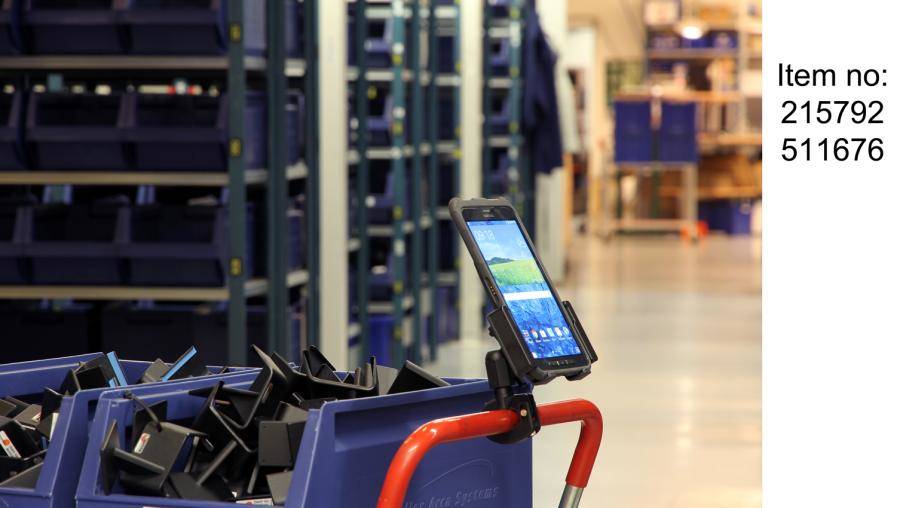 Brodit Pipe Mount with Mounting Plate - Rohrhalterung