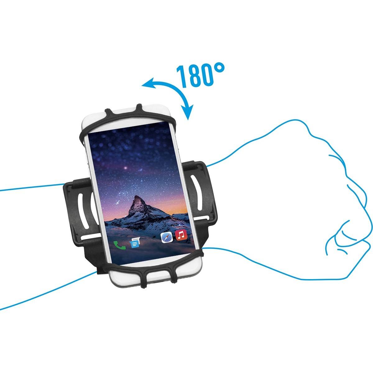 Mobilis - Armband für Handy - von 4 Zoll bis 7 Zoll