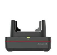 Honeywell-Ladeschale oder Dockingstation mit zwei aufrechten Schlitzen und einer roten Statusleiste an der Vorderseite.