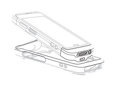 Honeywell - Handheld-Schutzhülle - für Honeywell CT40 XP