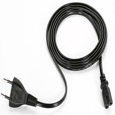 Zebra - Stromkabel - Eurostecker zu power IEC 60320 C7