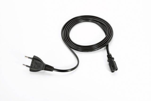 Zebra - Stromkabel - Eurostecker zu power IEC 60320 C7