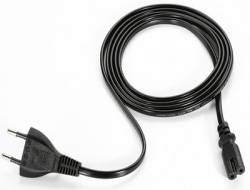 Zebra - Stromkabel - Eurostecker zu power IEC 60320 C7