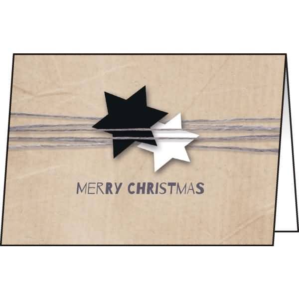 Weihnachts-Karte A6 (A5) 220g Christmas Wrapping VE=25+25 Stück