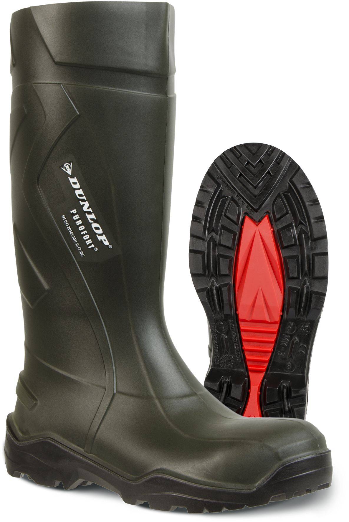 Stiefel PUROFORT+ 762933, S5 CI SRC, grün/schwarz, Gr. 44
