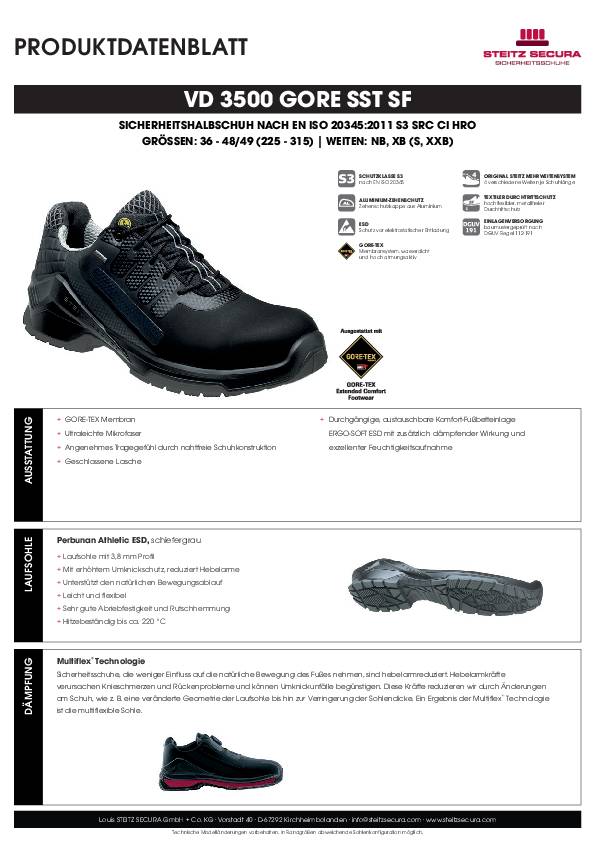 Halbschuh VD 3500 GTX, S3, Gr. 39