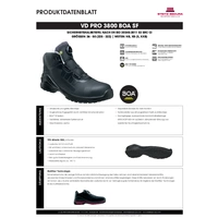 Halbschuh VD PRO 3800 BOAS3, Gr. 45 Halbschuh VD PRO 3800 BOAS3, Gr. 45