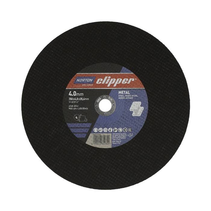 Trennscheibe D350x4,0mm Typ 41 Metall Bohr.25,4mm NORTON CLIPPER