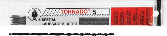 Laubsägebl.Tornado Gr. 1 rundgezahnt