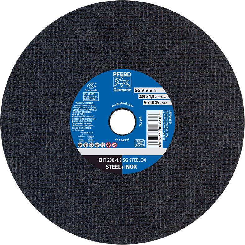 Trennscheibe gerade A46RSG-INOX 230x1,9mm PFERD