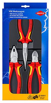 Knipex 00 20 12, Rot, Gelb, 170 mm, 40 mm, 370 mm, 960 g, 3 Werkzeug