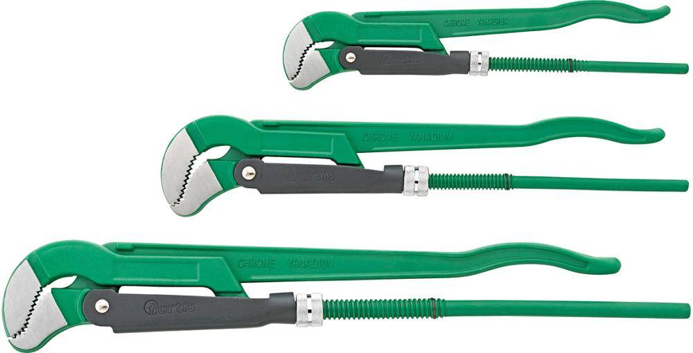 Eckrohrzangen-Satz 3tlg. 1."1.5"-2" FORTIS