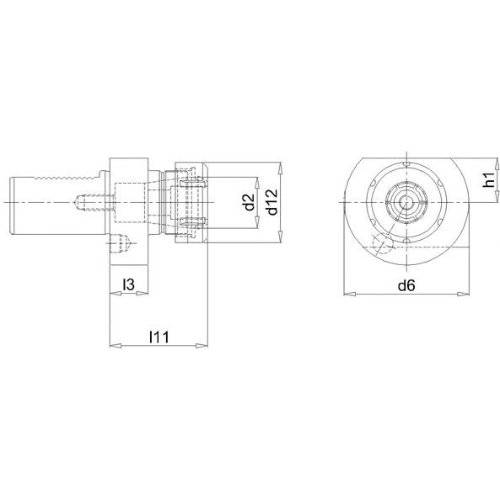 Bohrstangenhalter VDI E4 30xER25 FORTIS
