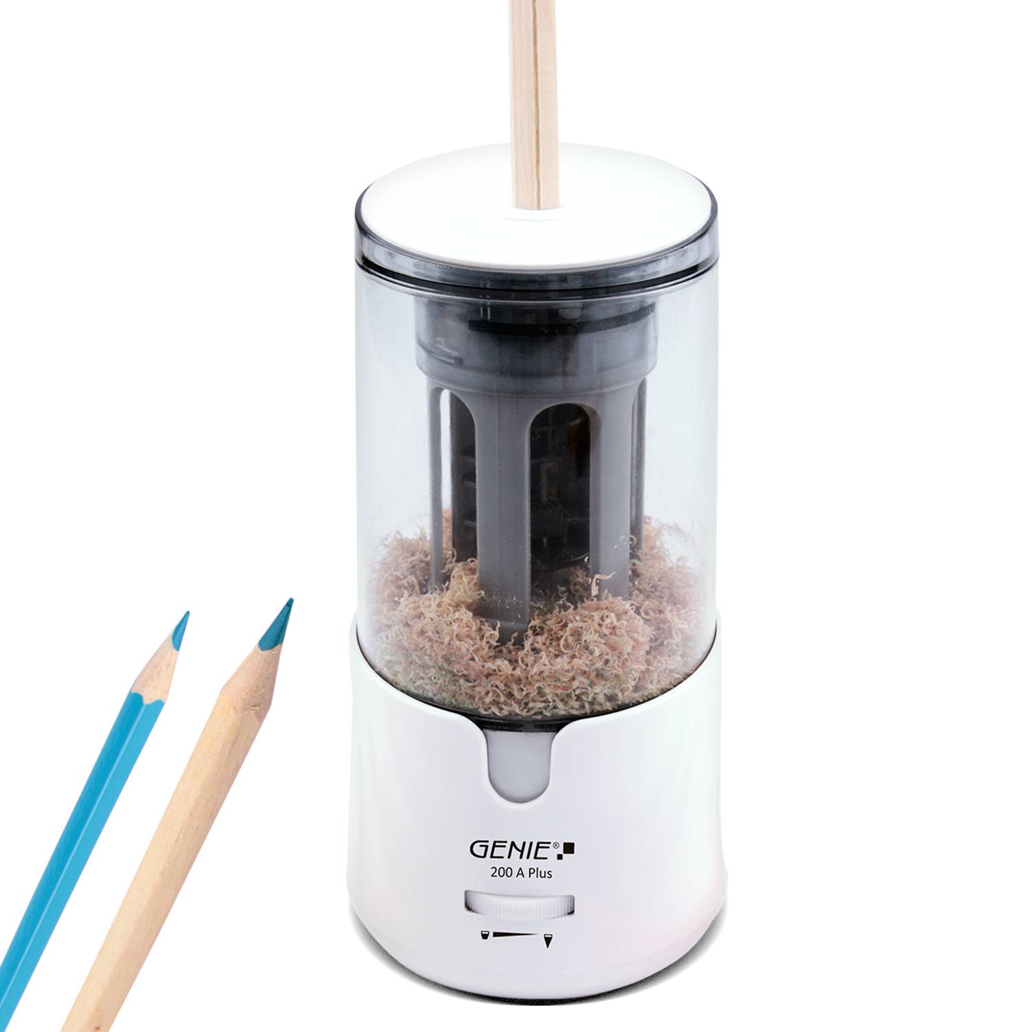 Ein Bleistiftspitzer mit der Markenbezeichnung 