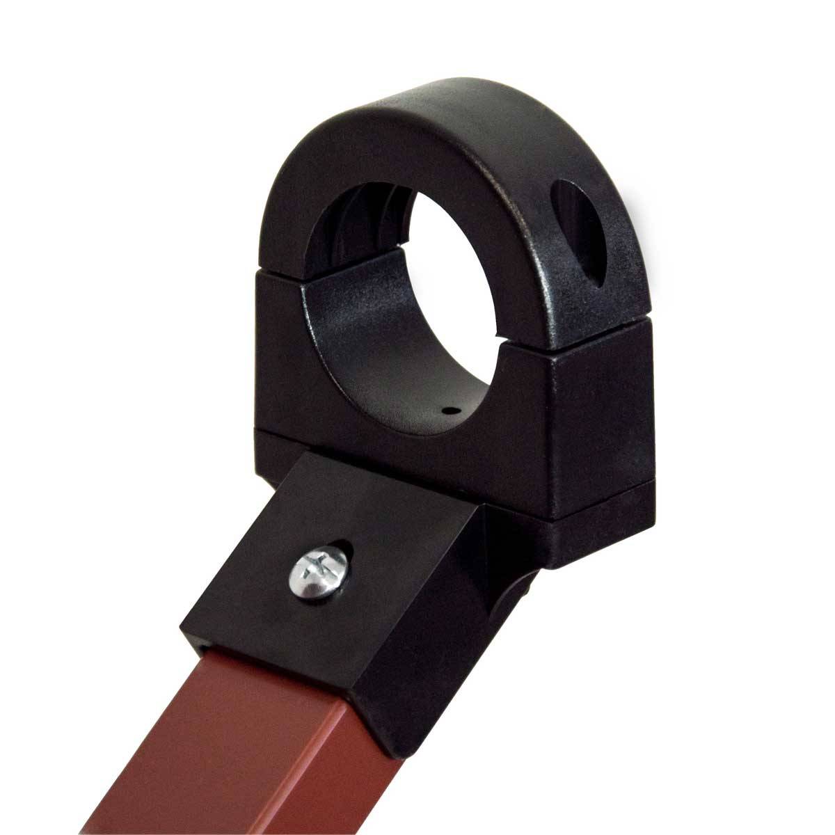 PremiumX PXS100 Satellitenschüssel 100cm Stahl Ziegelrot Satellitenantenne SAT Spiegel mit LNB-Tragarm und Masthalterung