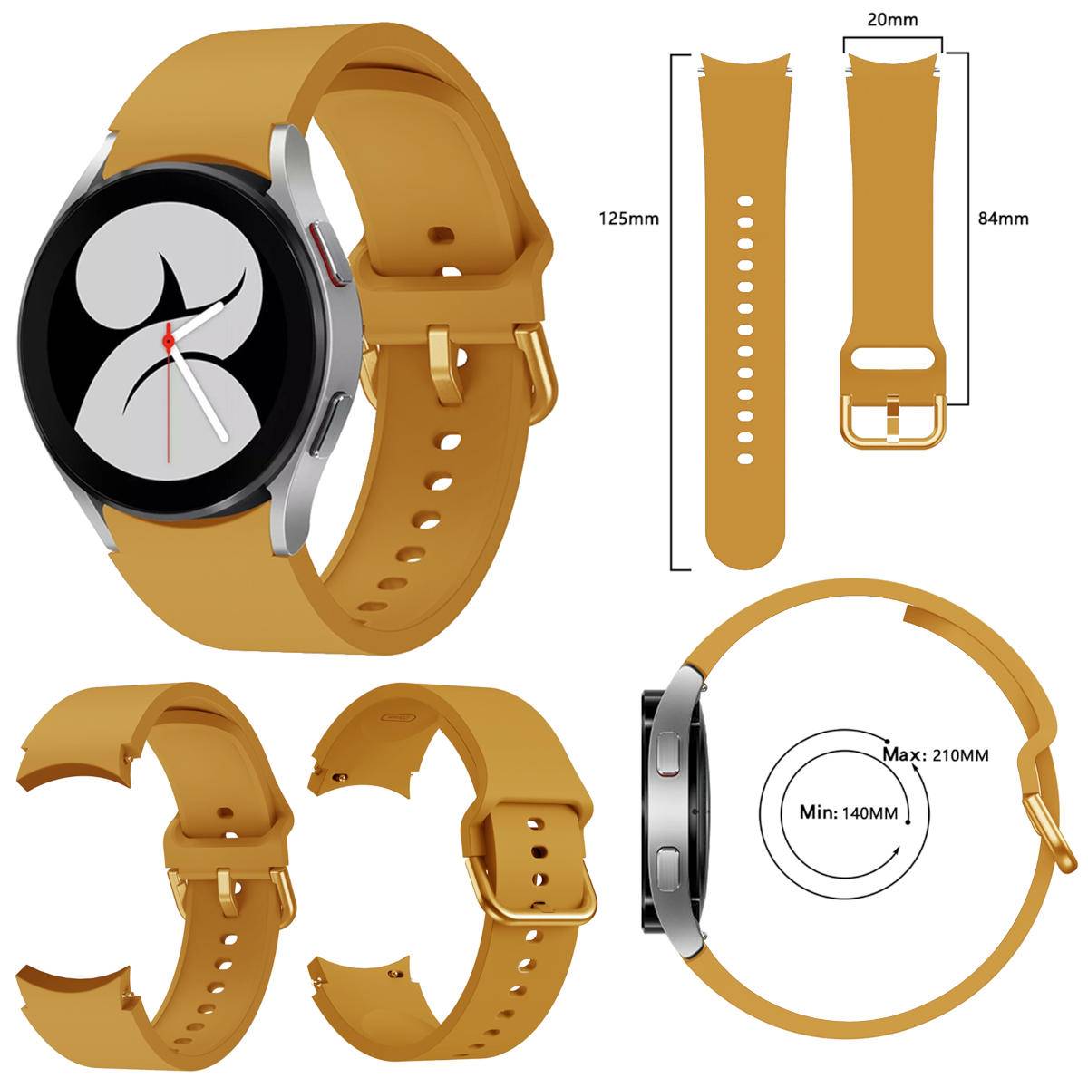 Für Samsung Galaxy Watch FE 6 5 4 Normal Pro Classic Kunststoff Band