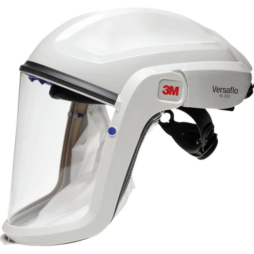 3M™ Versaflo™ Gesichtsschild M-207, Kat.III, hellgrau, farblosesPC-Visier, 591g