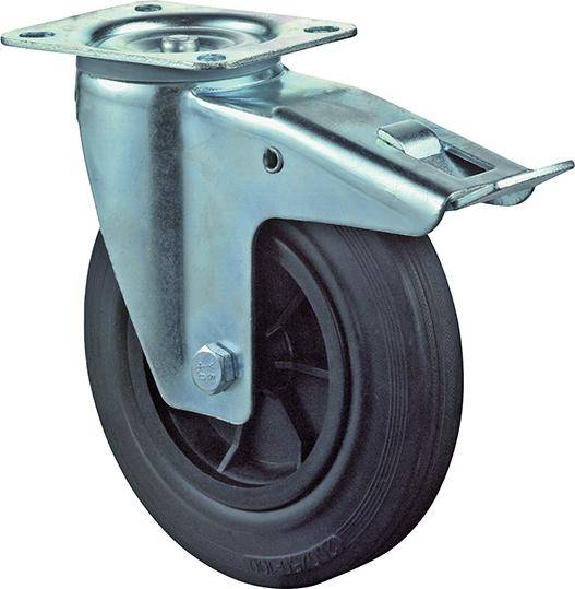 Lenkrolle m. Fest. D80mm 100KG