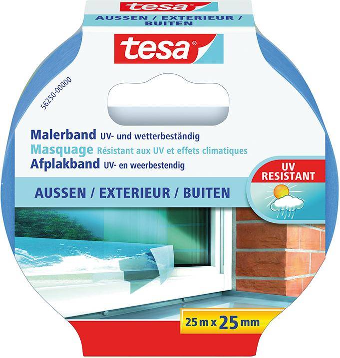 Tesa® Malerband Profi Outdoor 25M:25Mm 11 Blau 25m x 25mm