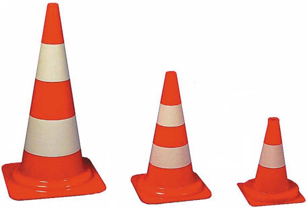 Verkehrsleitkegel PVC orange 500 mm