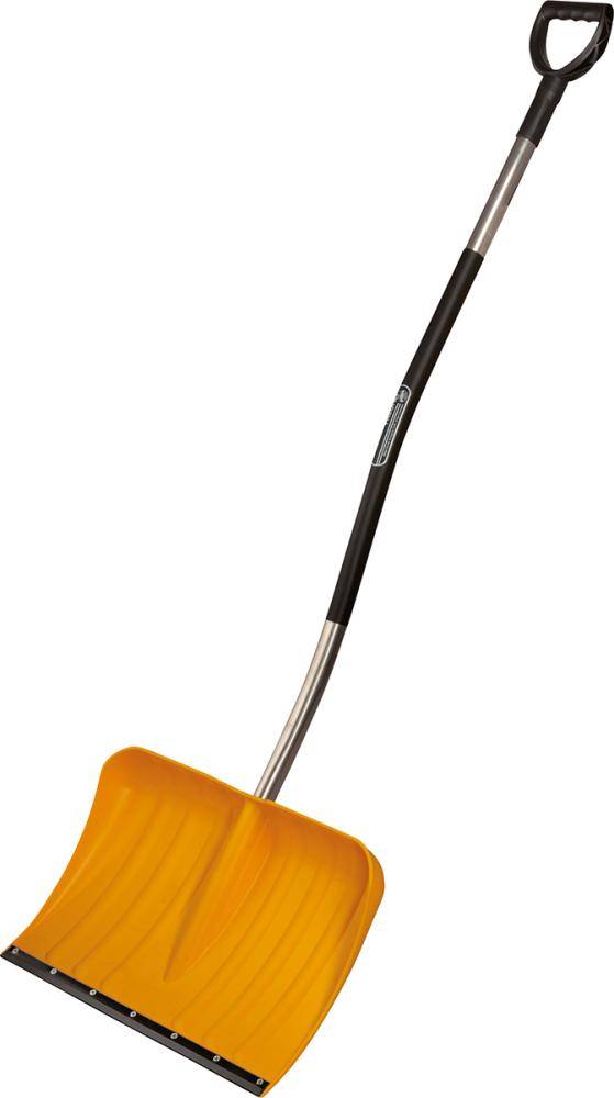 Kunststoff-Schneeschieber97377 Flüsterkante Ergo-Alu-Stiel