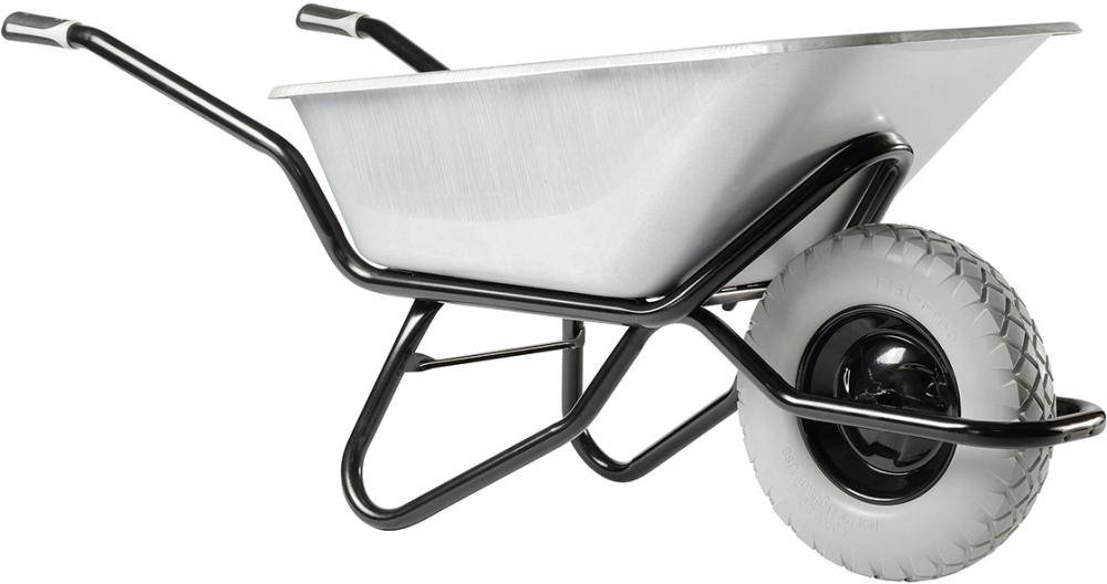 Schubkarre CLIPSO Excellium 120 L verzinkt PS Rad