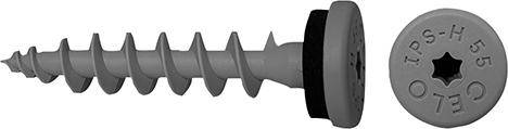 CELO Isoplattenschraube IPS-H 55 Telegrau RAL 7045