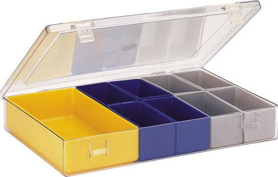 Sortimentkasten m.Deckel 307x225x50 mm Typ 4.08