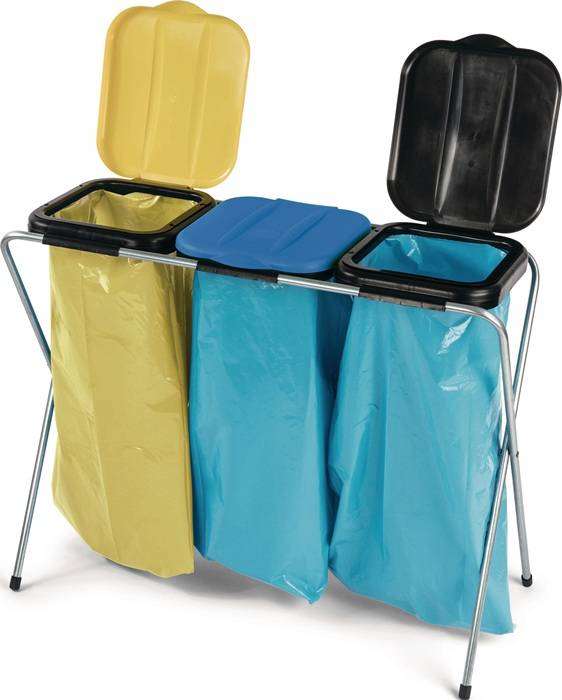 Abfallsammler H780xB960xT370mm 20-130l 3-f.