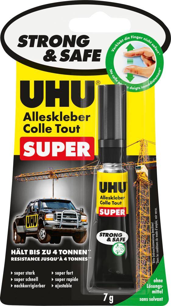 UHU ALLESKLEBER SUPER Strong+Safe 7g, Tube