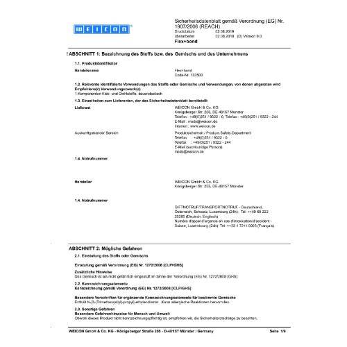 Flex+bond weiß 85 ml Weicon
