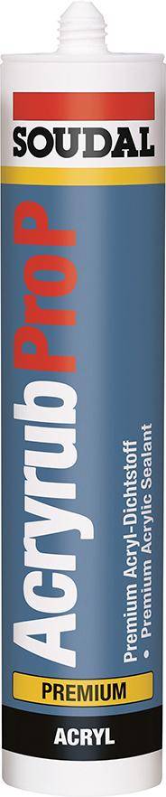 Soudal Acryrub P 310ml Weiss