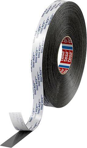 tesa ACXplus 7065 schwarz, Abd. weiss 25m x 19mm