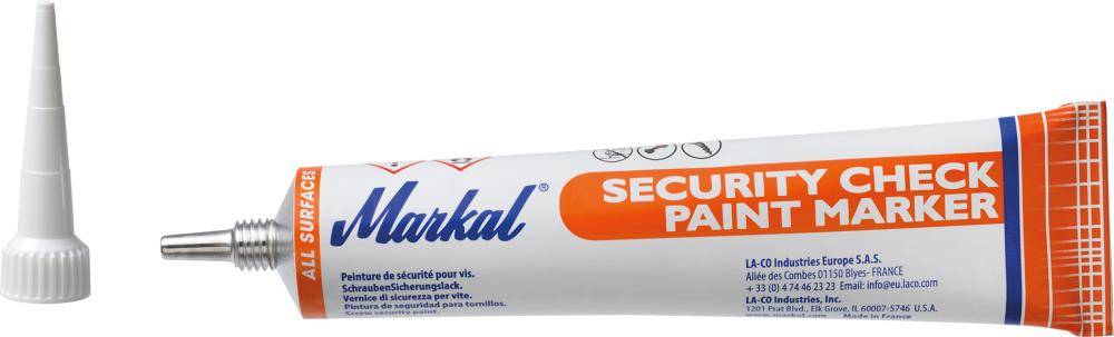 Markal® Markal Security-Check Sicherungslack, weiß