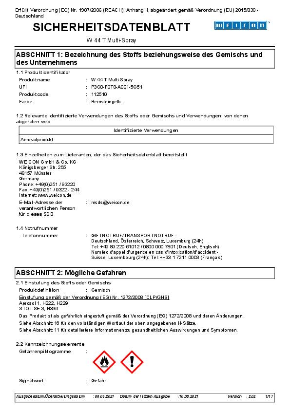 Multifunktionsöl W 44 T® Multi-Spray 400ml Spraydose