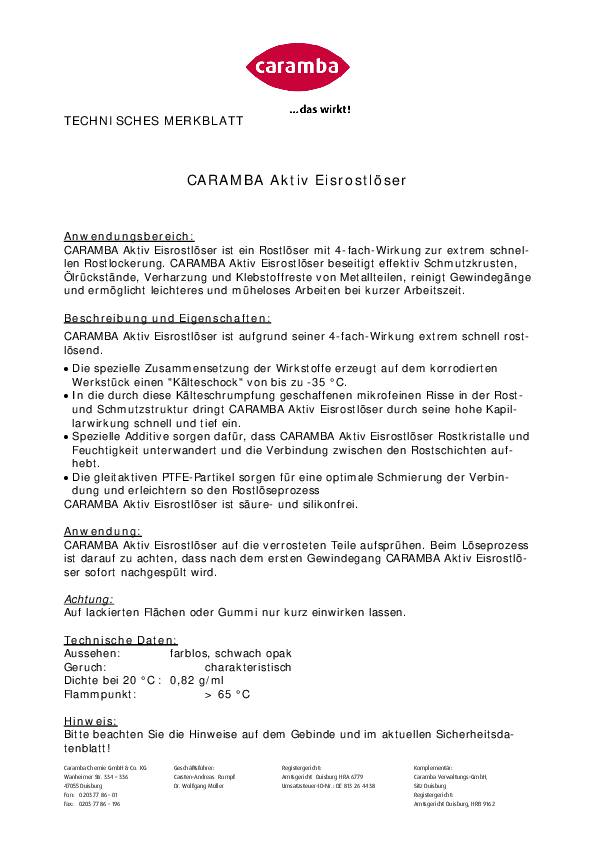 Aktiv Eisrostlöser 500ml Spraydose CARAMBA