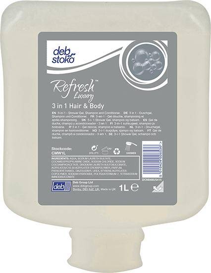 Refresh Luxury 3in1 HairBody 1L Luxuriöse Duschcreme Kartusche