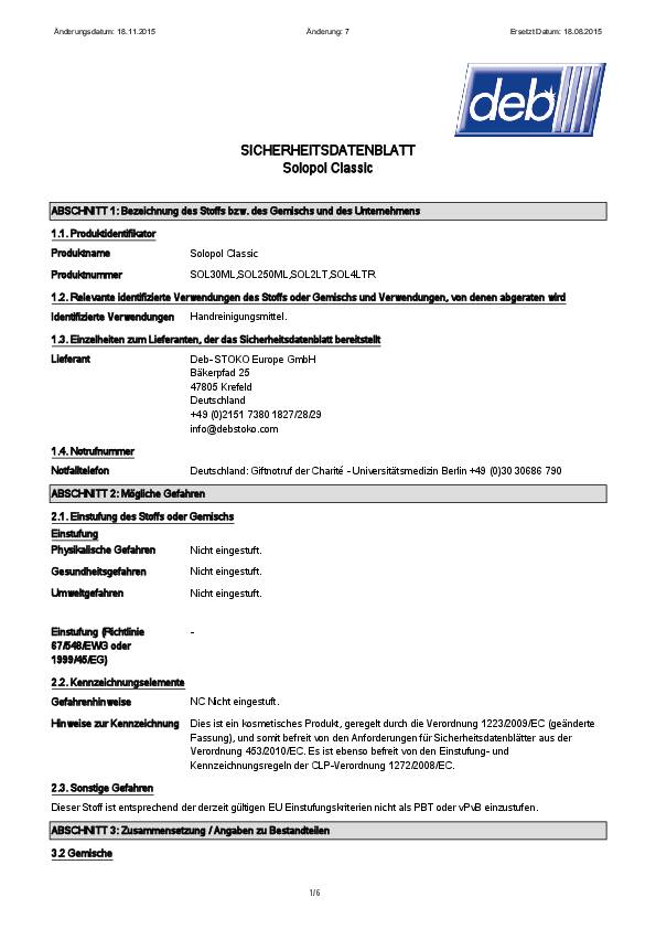 Solopol Reiniger 2 l Kartusche