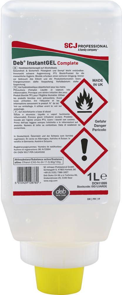 Deb Instant GEL Complete Handdesinfektionsmittel 1000ml Softflasche