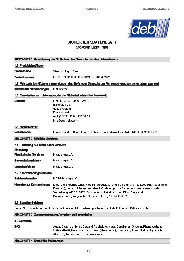 Stokolan Light PURE 100 ml Tube